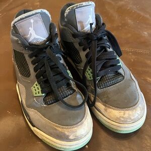 Jordan Sneakers with Gray and Mint Accents